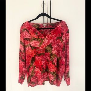 J.Jill button up blouse long sleeve